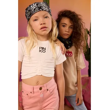 Chlapecké tričko Dětské tričko Pinko bílá barva, KFTS007.C.JE010 00X, vel. 152