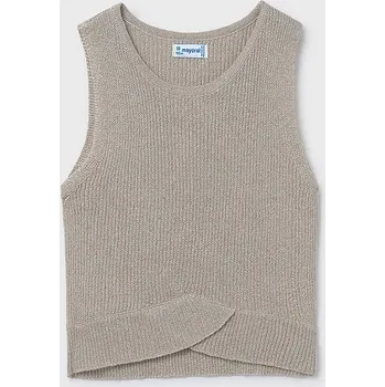 Dívčí svetr Dětský top Mayoral 6039.8B.Junior.PPYA béžová 12X, vel. 152