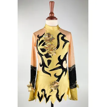 VFstyle Gymnastický dres Inna zlatý Velikost 158