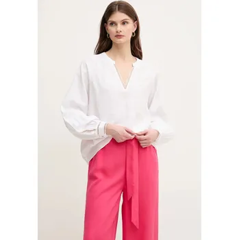 Dámská halenka Lněná halenka Mos Mosh 168250 bílá 00X, vel. L