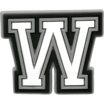 Dámská běžecká obuv PVC přívěšek na Crocs boty Písmeno W Barevná ozdoba na obuv Dekorativní doplněk pro dětské i dospělé pantofle Stylový doplněk