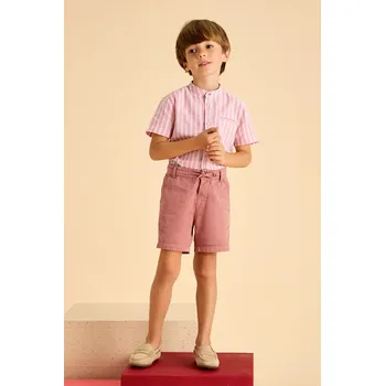 Chlapecké oblečení Dětské šortky s příměsí lnu Mayoral 3226.5H.Mini.PPYA červená 92X, vel. 134