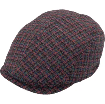 Čepice Fiebig - Headwear since 1903 Pánská vlněná bekovka Khaki - Fiebig - Harris Tweed Velikost: 57 cm (M)