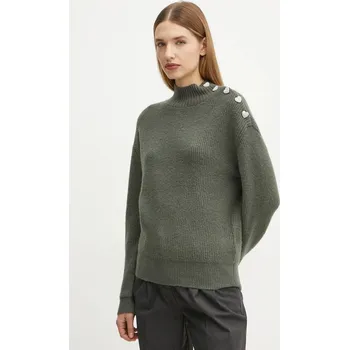 Pánský svetr Svetr z vlněné směsi Morgan MSTORI zelená 97X, vel. S