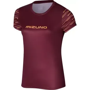 Dámské tričko Mizuno Graphic Tee dámské běžecké triko cabernet vel. S