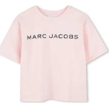 Chlapecké tričko Dětské bavlněné tričko Marc Jacobs růžová barva, W60463 W60463.86.108 03X, vel. 102