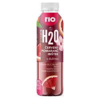 Proteinový nápoj H2O červený pomeranč a ibišek 400 ml
