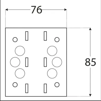 Tesařské kování Spojka plochá C 76x85x2,5mm