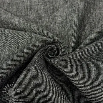 Len s bavlnou Denim Twill black