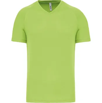 Pánské tričko Tričko sportovní pánské do véčka Barva: Zelená, Velikost: M