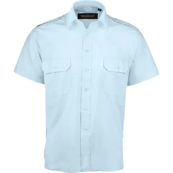 Pánská košile Košile pilotka modrá light KR Z0079 Barva: light modrá, Velikost: 40