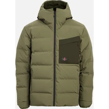 The Mountain Studio oboustranná péřová bunda WINDSTOPPER® BY GORE-TEX LABS REVERSIBLE DOWN JACKET ZIMA Purpurová M Pánské