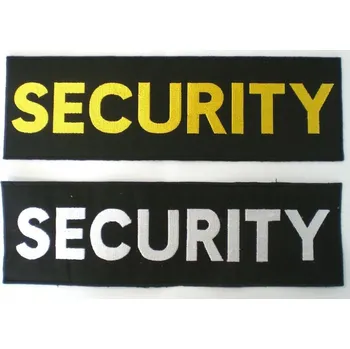 Nášivka Nášivka SECURITY 100x360 mm suchý zip Barva: Žlutá