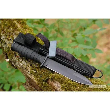 Pracovní nůž Taktický útočný nůž Kandar N-296 s pouzdrem a brouskem