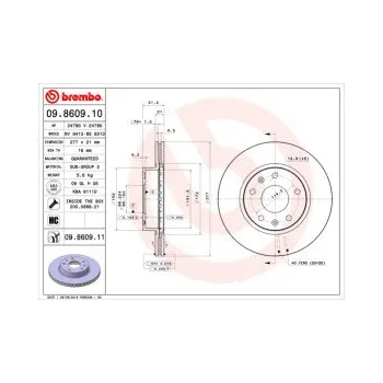 Brzdový kotouč BREMBO 09.8609.11 Brzdový kotouč Doprava Zdarma! Brembo UV-COATED Tři inovace v jednom UV ochrana lesklý kovový efekt a úcta k životnímu prostředí tři mimořádné funkce brzdových kotoučů Brembo UV-COATED Hlavní výhody technologie