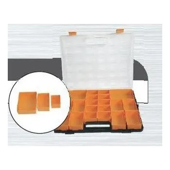 organizér plastový 37x31x4cm s vyjímatelnými boxy