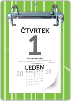 Přehledný denní trhací kalendář (A6)