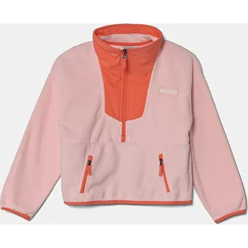 Chlapecká mikina Dětská fleecová mikina Columbia Sequoia Grove růžová barva, 2087651 03X, vel. 152