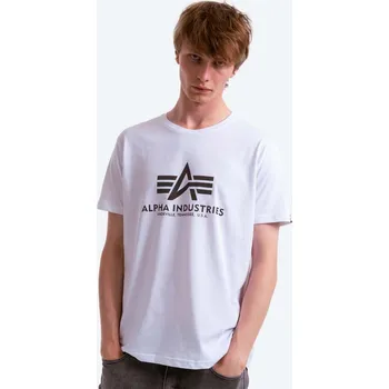 Pánské tričko Bavlněné tričko Alpha Industries Rainbow Reflective 100501RR.09 bílá 00X, vel. M