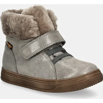 Dívčí zimní obuv Dětské kožené zimní boty Froddo BASCO TEX stříbrná barva, G2110144 G2110144.25.27 SLV, EUR 25