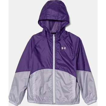 Dívčí bunda Dětská bunda Under Armour SPORT WINDBREAKER JKT fialová barva, 1384206 48X, vel. 137-149