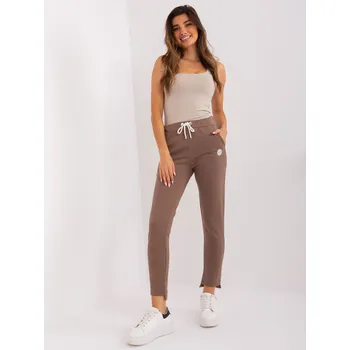 Hnědé sportovní tepláky RV-DR-8370-1.57P-brown Velikost: L/XL