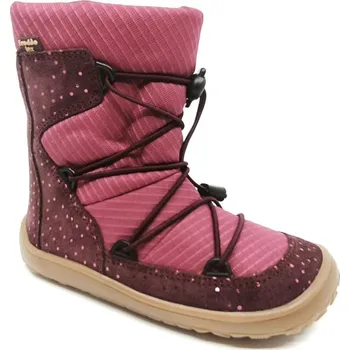 Dívčí obuv Froddo Barefoot zimní boty s membránou G3160251-7 Bordeaux EUR 28