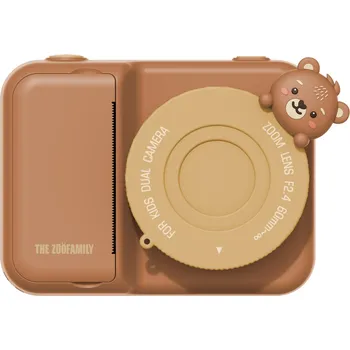 Digitální fotoaparát Zoofamily Dětský fotoaparát s tiskárnou Medvěd
