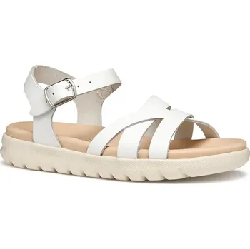 Dívčí obuv Dětské kožené sandály Geox SOLEIMA J45GSA.00043.36.39 bílá 00X, EUR 37