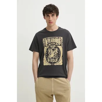 Bavlněné tričko Levi's GRAPHIC CREWNECK TEE šedá barva, s potiskem, 22491 22491.1854 90X, vel. S