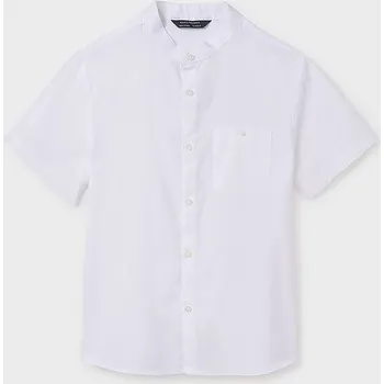 Chlapecká košile Dětská bavlněná košile Mayoral 6137.7B.Junior.PPYA černá 99X, vel. 140