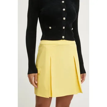 Dámská sukně Sukně Liu Jo žlutá barva, mini, áčková, TA5252 T1817 TA5252.T1817 11X, vel. S