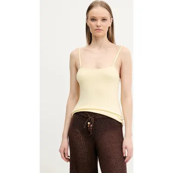 Top Tommy Jeans DW0DW19505 žlutá 10X, vel. M