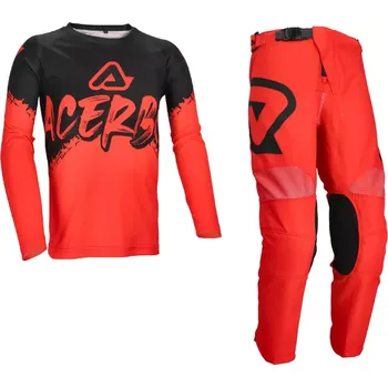 Moto dres a Dětský motokrosový komplet kalhot a dresu ACERBIS LINEAR JUNIOR barva červená/černá 26 velikost 28+XL