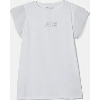 Dětské tričko Guess bílá barva, J5RI17 K6YW4 J5RI17.K6YW4.PPYA 00X, vel. 105-112