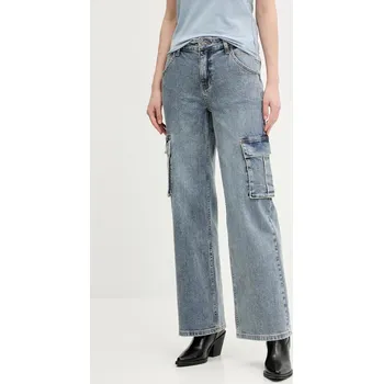 Dámské džíny Džíny Guess Originals dámské, medium waist, W4GG19 D4ON0 W4GG19.D4ON0 modrá 55X, vel. 27/32