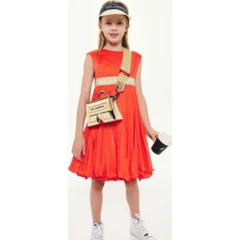 Dámské šaty Dívčí šaty Karl Lagerfeld oranžová barva, mini, Z30453 Z30453.86.108 22X, vel. 102