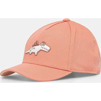 Kšiltovka Dětská bavlněná kšiltovka adidas Performance oranžová barva, s aplikací, JD5820 32X, vel. 51