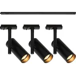 Nordlux Sada tří bodových světel a kolejnice Jerome, černá