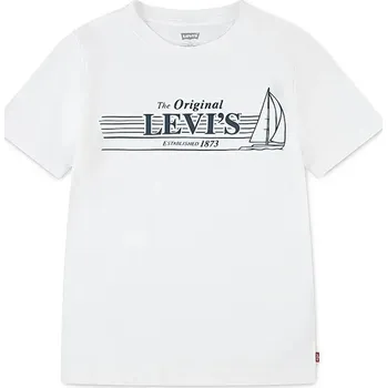 Chlapecké oblečení Dětské tričko Levi's MID DAY SAIL TEE 8EM283 bílá 00X, vel. 92