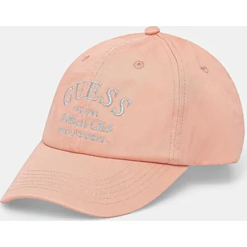 Čepice Bavlněná baseballová čepice Guess LUREX V5RZ03.WFKN0 oranžová 32X, vel. ONE SIZE