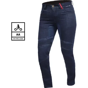 Moto kalhoty Trilobite 2465 Strada slim fit dark blue ladies jeans vel. 28