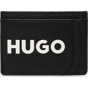 Peněženka Kožené pouzdro na karty HUGO 50536071 černá 99X, vel. ONE SIZE