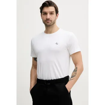 Bavlněné tričko Calvin Klein Jeans 2-pack J30J320199 béžová 80X, vel. S