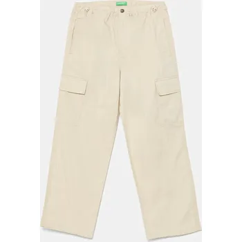 Dětské kalhoty United Colors of Benetton 4L2VCF04I.G.Seasonal béžová 12X, vel. 122