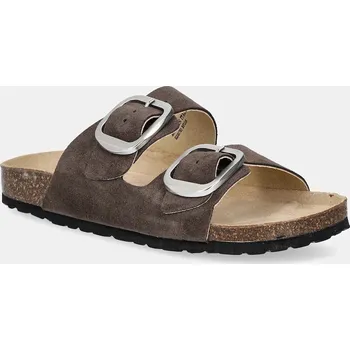 Dámské pantofle Semišové pantofle Bianco BIAMIAMI 11201783 hnědá 89X, EUR 40