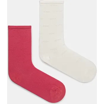 Pánské oblečení Ponožky BOSS 2-pack dámské, růžová barva, 50534285 42X, vel. 39-42