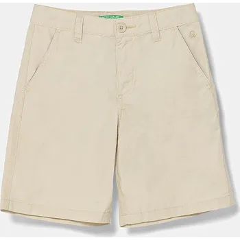 Dětské bavlněné šortky United Colors of Benetton 4AC7C903O.G.Seasonal béžová 12X, vel. 130