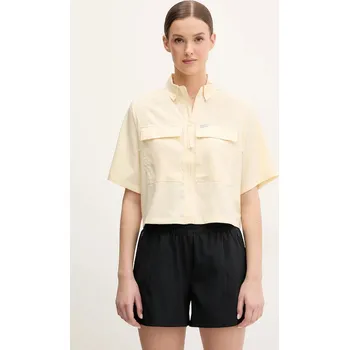 Dámská košile Košile Columbia Elevated View Utility dámská, žlutá barva, relaxed, s klasickým límcem, 2118731 10X, vel. L