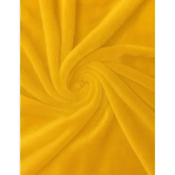 Prostěradlo 2P SERVIS Mikroplyšové prostěradlo 180x200x30cm 180x200x30 cm žlutá mikroplyš 100% polyester